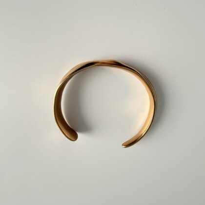 Gold plated cuff bracelet