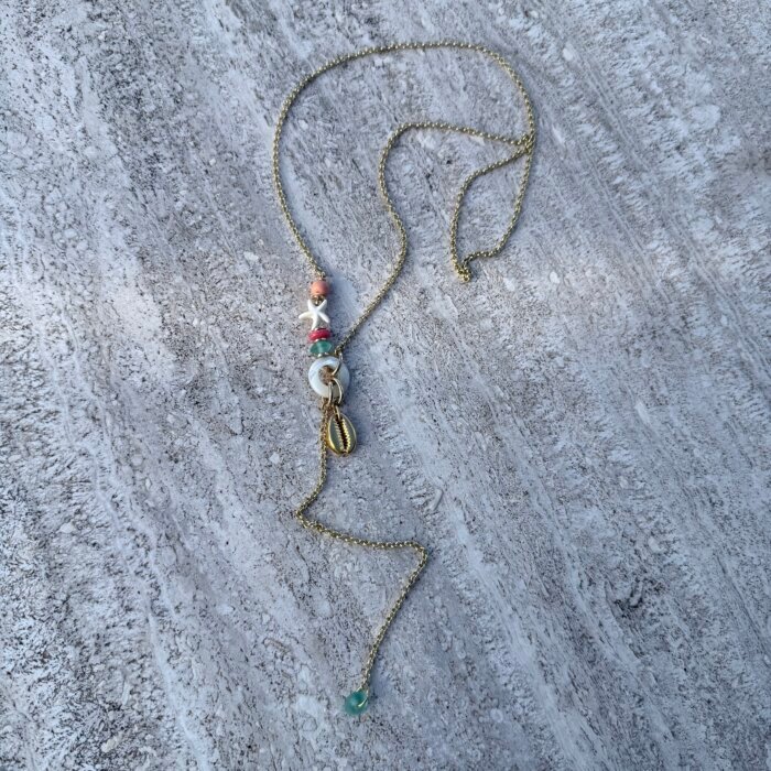 summer pendant Red and green pendant