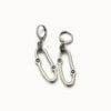 silver plated earrings Silver plated drop earrings with Swarovski crystals