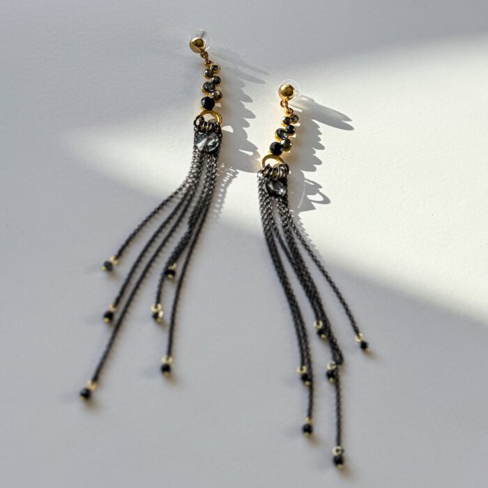 Long statement earrings