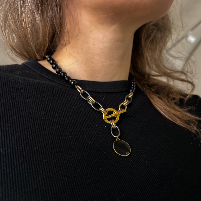 Black onyx necklace