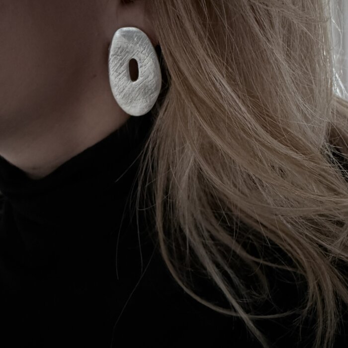 earrings Silver plated stud earrings