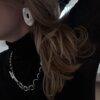 stud earrings Silver plated earrings