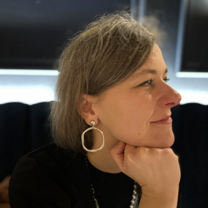 Silver plated drop earrings