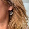 Grey drop earrings
