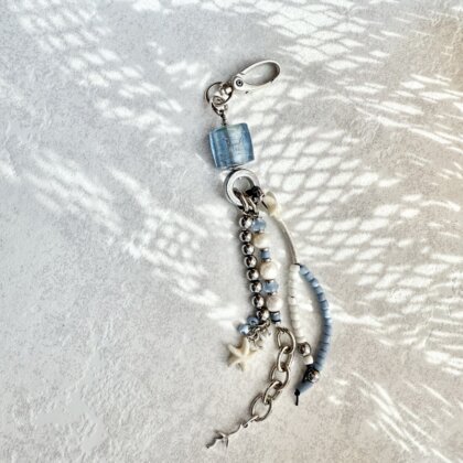 Blue bag or pants pendant charm