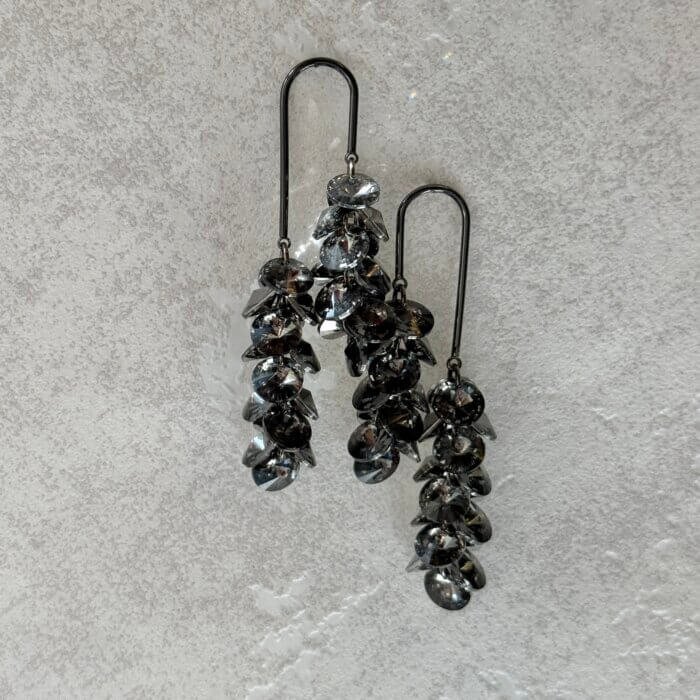 Šventiniai-auskarai Šventiniai auskarai su Swarovski kristalais