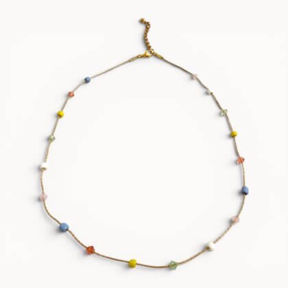 Minimalistic colourful necklace