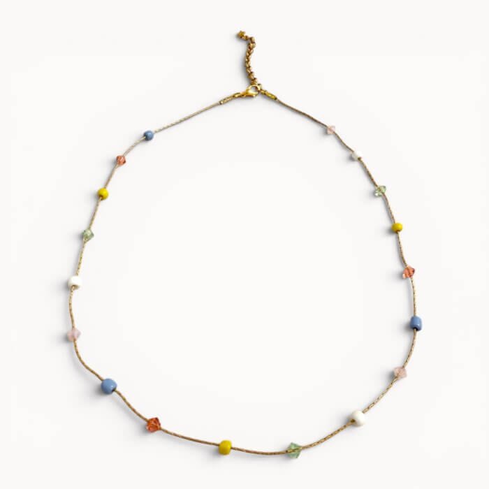 minimalistic necklace Minimalistic colourful necklace