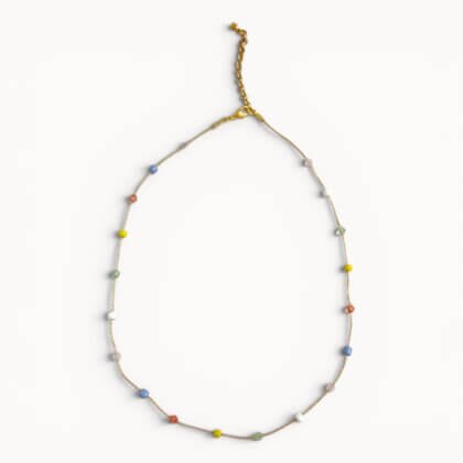 Minimalistic colourful necklace