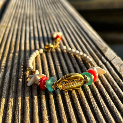 Red and green bracelet