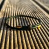Green natural leather bracelet