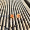 earrings orange Starfish stud earrings