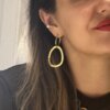 Gold plated hoop earrings