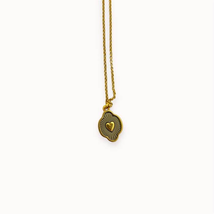 Green heart pendant