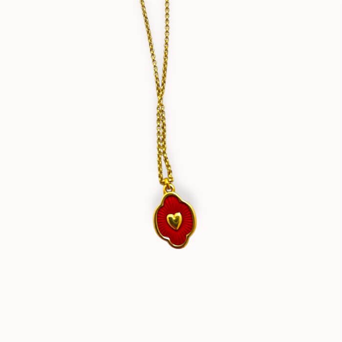 Red heart pendant