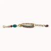 Colourful natural stones bracelet