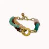 Colourful natural stones bracelet