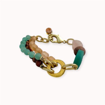 Colourful natural stones bracelet