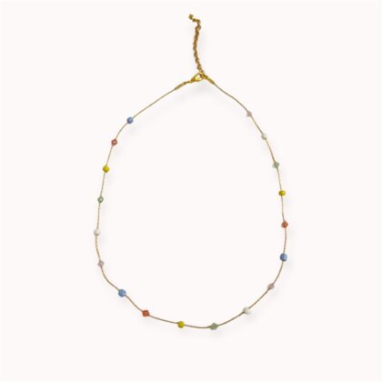 Minimalistic colourful necklace