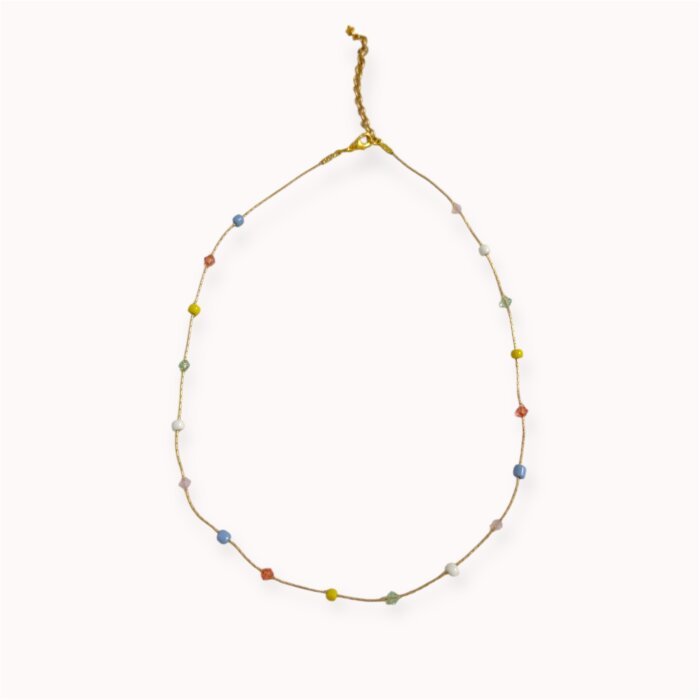 Minimalistic colourful necklace