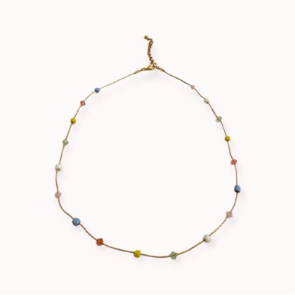 Minimalistic colourful necklace
