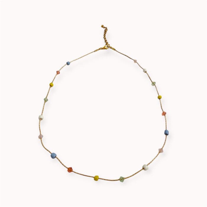 Minimalistic colourful necklace