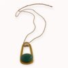 Green pendant with aventurine