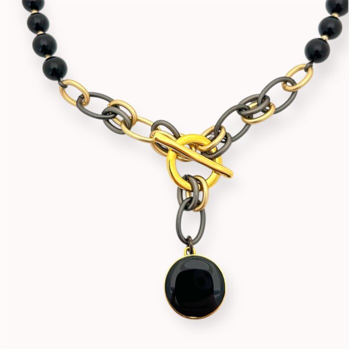 Black onyx necklace