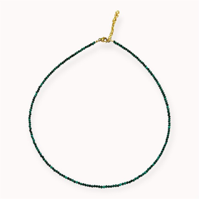 Green malachite necklace