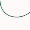 Green malachite necklace
