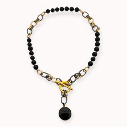 Black onyx necklace