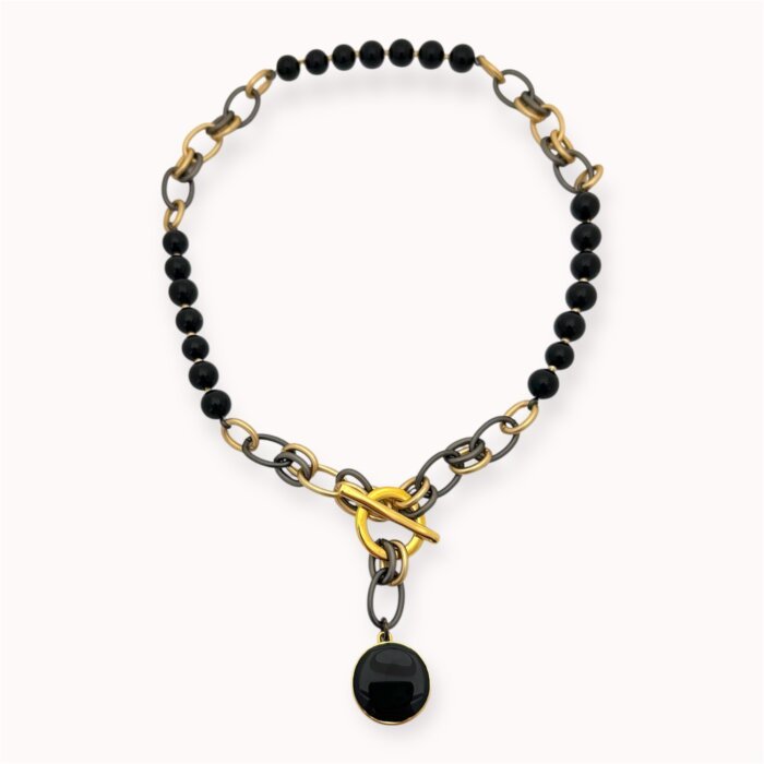 Black onyx necklace