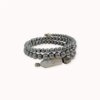 Grey hematite and pearls wrap bracelet