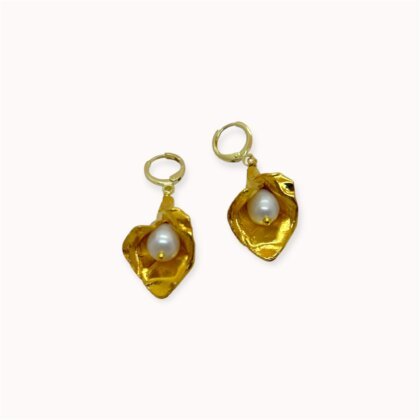 Gold plated earrings Bloom
