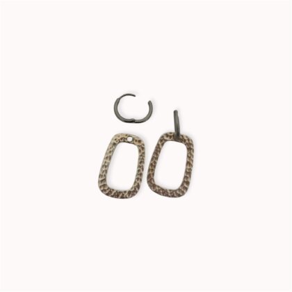 Silver plated hoop earrings