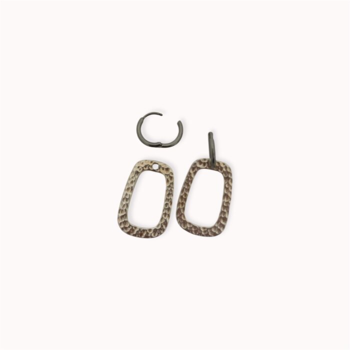 Silver plated hoop earrings