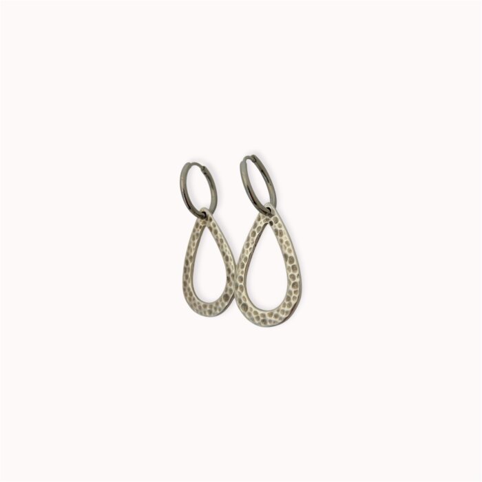 Silver plated hoop earrings