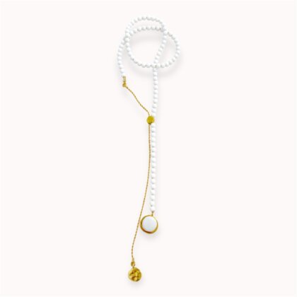 White jadeite sliding necklace