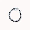 hematite-bracelet Hematite bracelet with carabiner detail