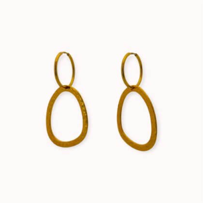 Auksuoti auskarai rinkės