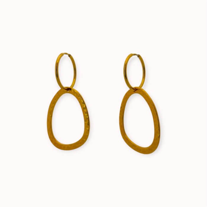 Auksuoti auskarai rinkės