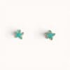 blue starfish stud earrings