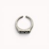 Silver plated ring "MOM"