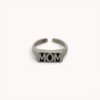 Silver plated ring "MOM"
