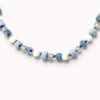 ceramic necklace Melynas ir baltas verinys