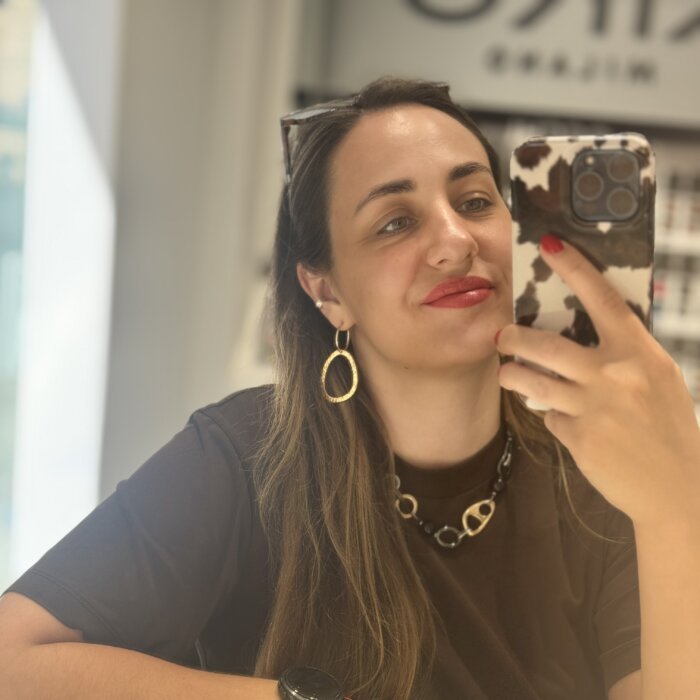 Gold plated hoop earrings