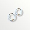 White small enamelled hoops