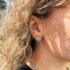 Green aventurine earrings