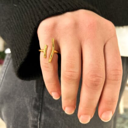 Gold plated ring